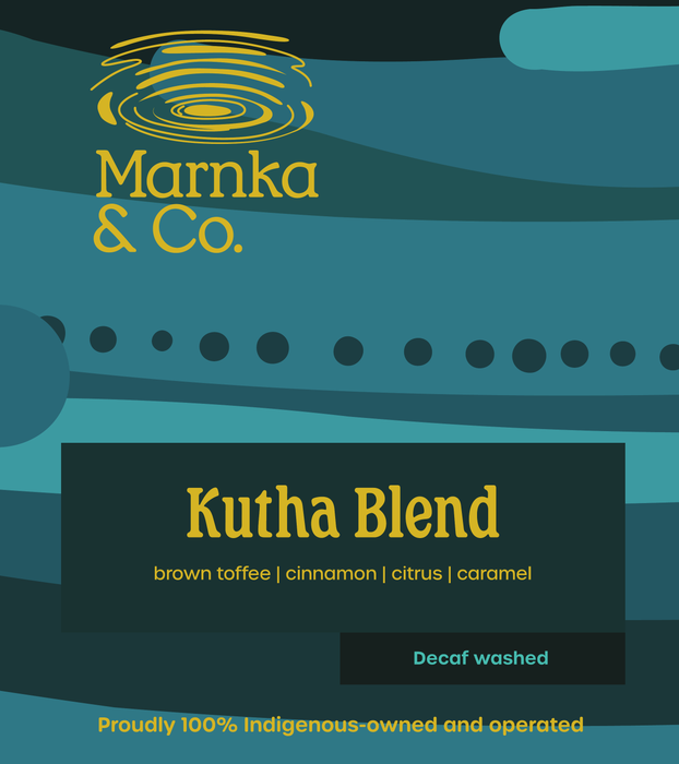 Marnka & Co. Kutha Blend 250g bag, decaf, Arabana for water, rain