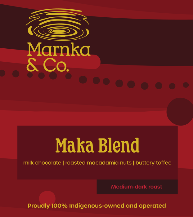 Marnka & Co. Maka Blend 250g bag, medium-dark roast, Arabana for fire