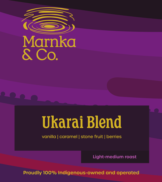 Marnka & Co. Ukarai Blend 250g bag, light-medium roast, Arabana for deadly, something seriously good