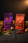Marnka & Co. Ukarai and Waangara 250g coffee bags with Christmas baubles and cinnamon